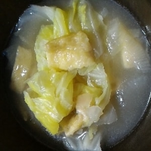 キャベツと玉ねぎのお味噌汁